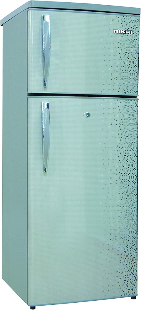 Nikai 200L Gross &amp;amp; 127L Net Capacity Double Door Refrigerator, Silver, NRF200DN3M, 1-Year Warranty (Installation Not Included)