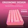 61keys wired luminous keyboard set luminous gaming mouse office game keybaord spot (Pink)