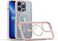 Moxedo Magnetic Protective Case 360 Protection Clear Case Hard PC with Built-in Strong Magnets Compatible with MagSafe Designed for iPhone 13 Pro 6.1 inch (Pink)