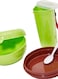 Flamingo Lunch Box With Bottle Set Green 21cm