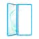 ITskins Samsung Galaxy Note 10 Hybrid Solid cover/case Dual Layer with HEXOtek 2.0 Drop Protection &ndash; Blue &amp; Transparent