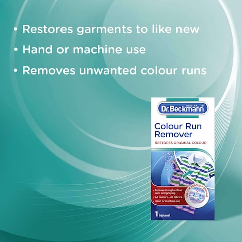 Dr.Beckmann Colour Run Remover White 75g Pack of 2
