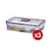 Lock and Lock Rectangular Food Containers Set - 800 ml - 3 Pieces