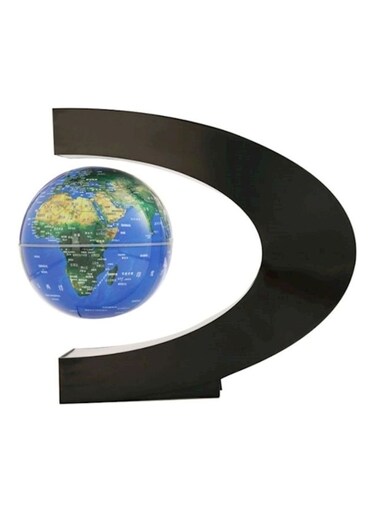 Generic C Shape Magnetic Levitation Floating Globe World Map Led Lights Multicolour