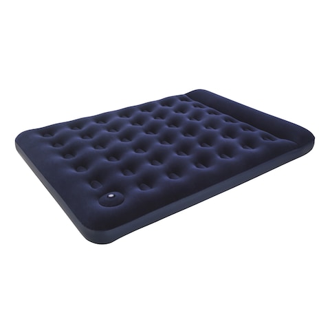 Bestway Queen Size Inflatable Air Mattress Navy Blue 203X152X28Cm