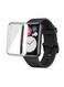 Fitme 3-Piece TPU full cover case For Huawei Watch Fit, Clear/Grey/Black