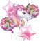 Yas Island - Cake Decorating Supplies - Rainbow Unicorn Cupcake Wrappers Cake Topper Unicorn Birthday Party Cake Decorations Kids Baby Shower