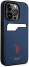 CG Mobile U.S. Polo PU Cardslot DH Hard Case For iPhone 15 Pro Max (Navy)