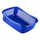 Rectangular Strainer Medium Blue