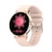 Generic-Gold Pink Silicone Strap WB05 Smart Bracelet with BT Call Sports Watch 1.2-Inch TFT Screen BT5.0 Fitness Tracker IP67 Waterproof Sleep/Heart Rate Monitor Multiple Sports Mode Notification/Call