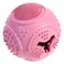 Soleil Treat And Teeth Cleaner Ball For Dogs Pink