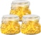 Star Cook Airtight Glass Canister Square Jar with Lids - Set of 3,500ml