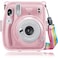 O Ozone Transparent Hard Camera Case For Fujifilm Instax Mini 11 Instant Camera Cover With Adjustable Strap [ Shining Case Designed For Instax Mini 11 Case ] - Glitter Pink