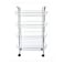 Feelings 4 Layers Stainless Steel Kitchen Vegetable Trolley Silver 51x75x28.5cm