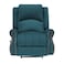 In House Velvet Rocking &amp; Rotating Recliner Chair - Dark Turquoise - NZ120