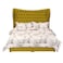 In House Lisbon Velvet Bed Frame - Single - 200x100 cm - Gold