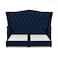 In House Taj Mahal Linen Bed Frame - Single - 200x100cm - Dark Blue