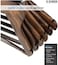 ZOBER High-Grade Wooden Suit Hangers with Non Slip Pant Bar 20 Pack (Vintage Wood)
