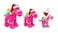 Bundle items - Dark Pink  camel with Santa hat, size 25cm. +
Dark Pink  camel with Santa hat, size 18cm. +
Dark Pink camel with keyring attachment with Santa hat, size 12cm
