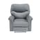 In House Velvet Classic Recliner Chair - Grey - NZ110