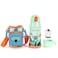 MILK&amp;MOO Jungle Friends Steel Kids Water Bottle with Bag - 550ml / 18.5 oz Leak-Proof BPA-Free Eco-Friendly Fun and Colorful Design - Perfect for School Travel and Outdoor Adventures