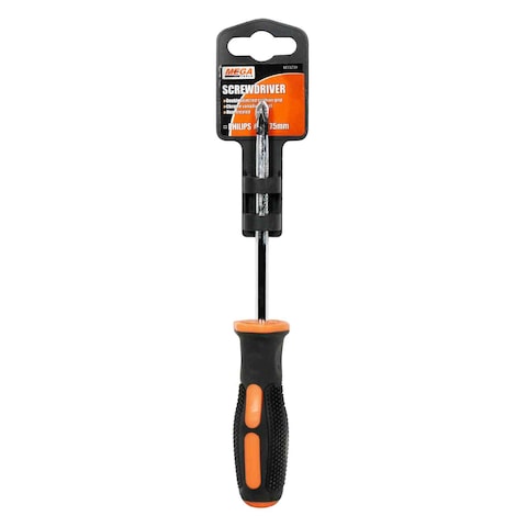 Mega Screwdriver Black 2x75mm