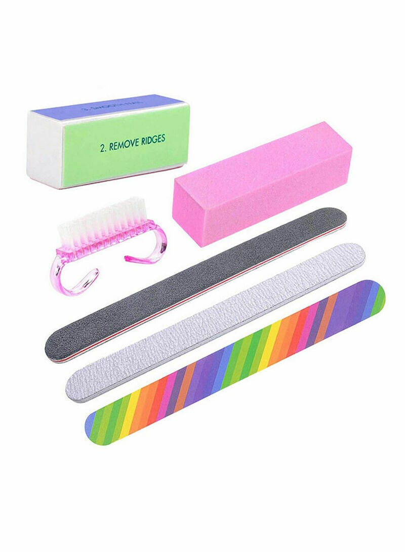 Buy 6 Piece Professional Nail File Tool Kit Multicolour Online ...