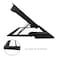 Adjustable Laptop Stand With Cooling Fan Black