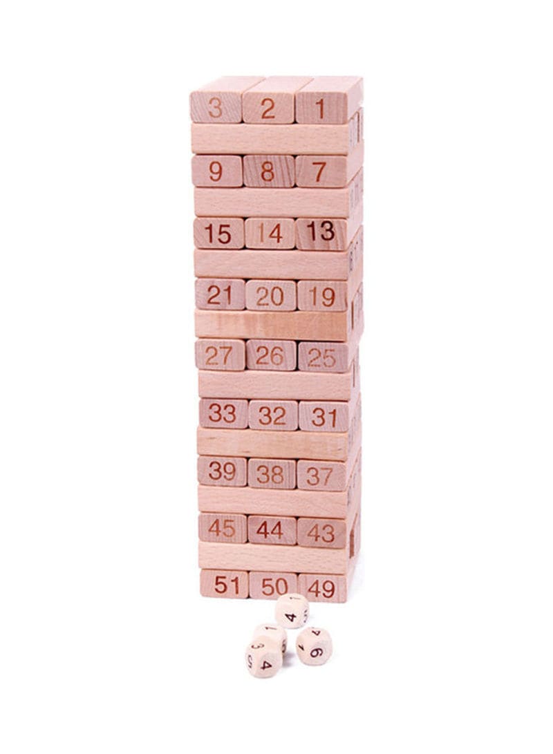 Buy Generic 51-Piece Timber Tower Wooden Block Set Online | Carrefour KSA