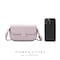 Quilted Crossbody Bag with Chain Accent and Detachable Strap