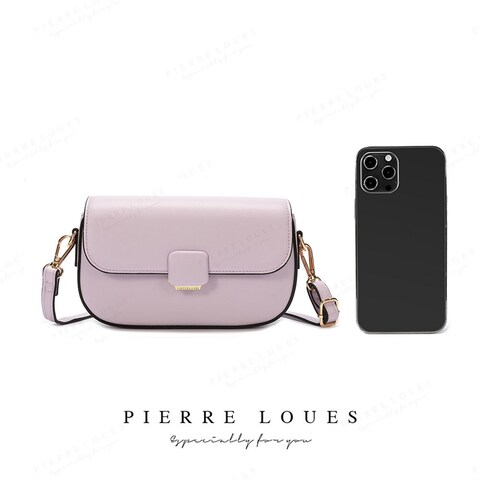 Quilted Crossbody Bag with Chain Accent and Detachable Strap