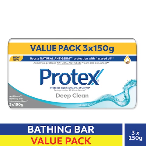Protex Deep Clean 3x150g Value Pack Antibacterial Soap