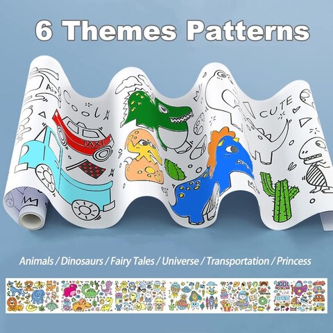 Drawing book coloring paper roll Painting Poster Educational Toy For Kids