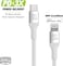 SCOSCHE Ci4B1WT-SP Strikeline MFi Certified Premium Charge & Sync Braided Cable for Lightning and USB-C Devices 1-ft. White