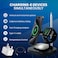 Caroski Wireless Charging Station 4 in 1 - Multi-Function Wireless Charger Stand - Foldable Wireless Charging Doc for Android - Portable Charger Station