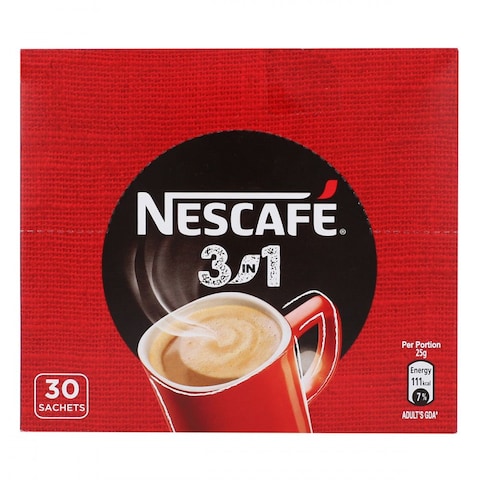 Nescafe 3 in 1 Coffee 30 Sachets