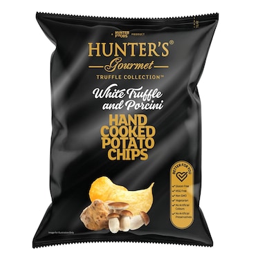 Hunter&#39;s Gourmet Chips Black Truffle And Porcini 125GR