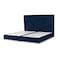 In House Janwa Velvet Bed Frame - Queen - 200x140 cm - Dark Blue