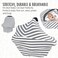Doreen Car Seat Cover Canopy Nursing Cover Multi-Use Stretchy Infinity Scarf Breastfeeding Shopping Cart Cover High Chair Cover（GC1479A）