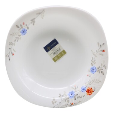 Shokki D2197 Etsy Blue Square Plate White