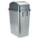Lion Star Quadra Waste Bin With Swing Lid Grey 20L