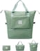Foldable Duffel Bag, Portable Expandable Travel Bag, Waterproof Lightweight Travel Luggage Bag for Sports, Gym &amp; Vacation Green