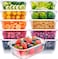 100 Pcs- Disposable Food Container With Lid-500ml