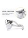 Generic Manual Hand Press Juicer -Silver 225X120X110mm