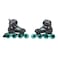 Roces Moody In Line Skates Black and Aqua