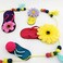 Summer Flip Flops Decorative Wooden Wall Hanging Garland 110cm