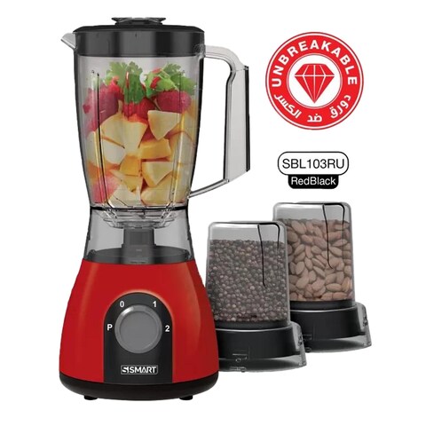 Smart Rotary Blender with 2 Mill - 1.5 Liter - Red - SBL103RU