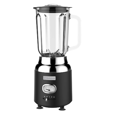 Westinghouse Retro Series Countertop Blender WKBE221BK, 1.5 L, 600 W, Multiple Speeds, Liquorice Black