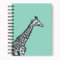 Loud Universe Spiral Notebook Giraffe Hard Cover Notebook with Premium High Quality Paper A5 Size
