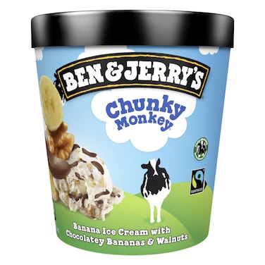 Ben &amp; Jerry&#39;s Chunky Monkey Banana Ice Cream 465ml